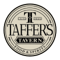 A round logo for taffer 's tavern.