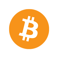 Bitcoin emblem with bold design