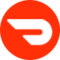 Minimalist white symbol on red background