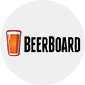 Beerboard emblem featuring beverage icon