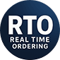 Real Time Ordering circular emblem
