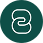 Abstract circular logo with intertwined lines