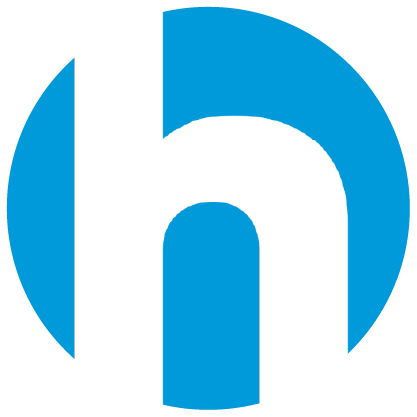 Minimalist blue circle with white letter