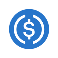 Blue dollar symbol on black background